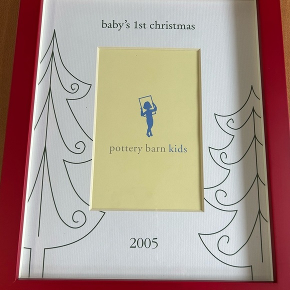 Pottery barn picture frame baby’s first Christmas 2005 new in box - Picture 2 of 5